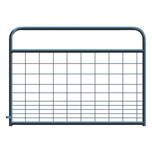 Hog Wire Mesh Black Powder Coated Round Corner 6 ft. Gate