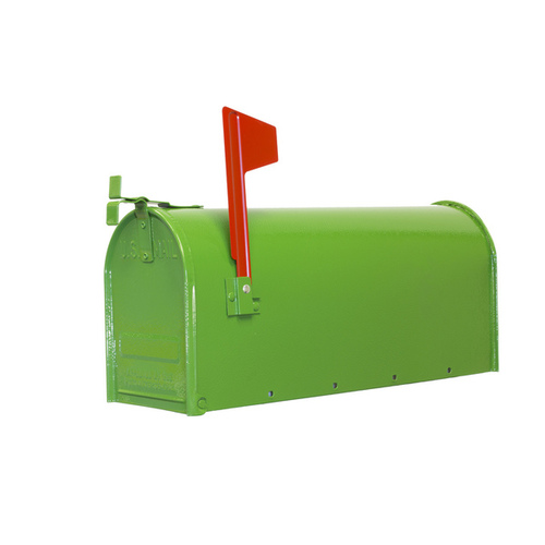 Fulton Standard Textured Galvanized Steel Mailbox - Green