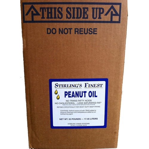 Stirling Food Sytems PN35 Peanut Oil - 4.6 Gallon Refined Specifically for Heavy Duty Deep Frying