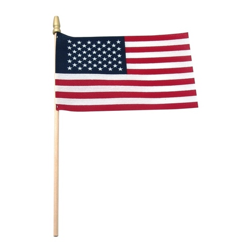 Mutual Dropcloth 69504 USA FLAG 4" x 6" Stick Flag