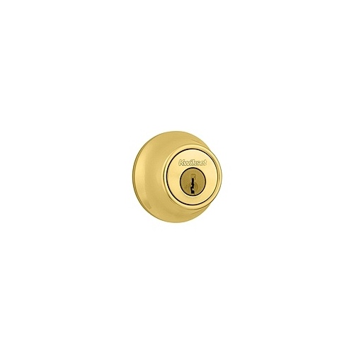 Kwikset 20533439 Kwikset Deadbolt - Single Cylinder 660CPUS3 K2 Polished Brass