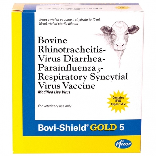 Zoetis Animal Health Group 10000936 Bovi-Shield Gold 5 - 5 (Five) Dose