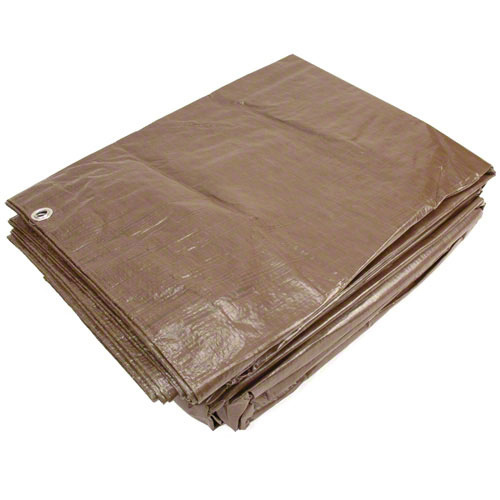 DIZE BT2020D Brown Medium Duty Tarp UV-Resistant