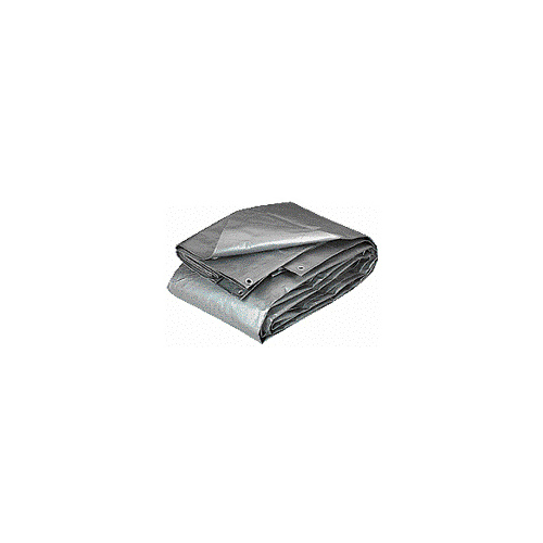 Hygrade 23300249 Tarp Heavy Duty Polyethylene 10-Mil 12ft x 16ft Silver