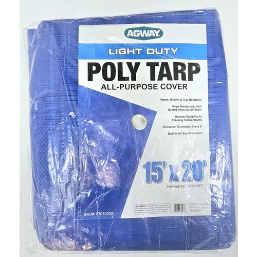 Hygrade 15'X20' POLY BLUE TARP 15'X20' HYGRADE