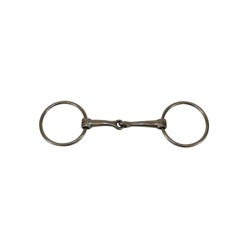 O-Ring Snaffle Bit Nickel-Plated 2.25" with 5.25" Slightly Curved Mouth