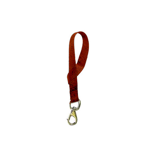 Nylon Web Bucket Holder Strap Nickel Snap - Red