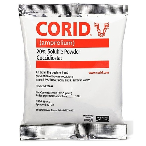 AgriLabs 001-00032 Corid Powder 20% for Cattle 10-oz