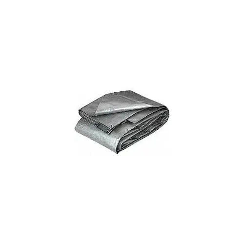 Tarp Heavy Duty Polyethylene 10-Mil 8ft x 10ft Silver