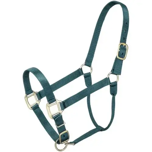 HORSE HALTER NYLON STANDARD ADJUSTABLE - RED COBB