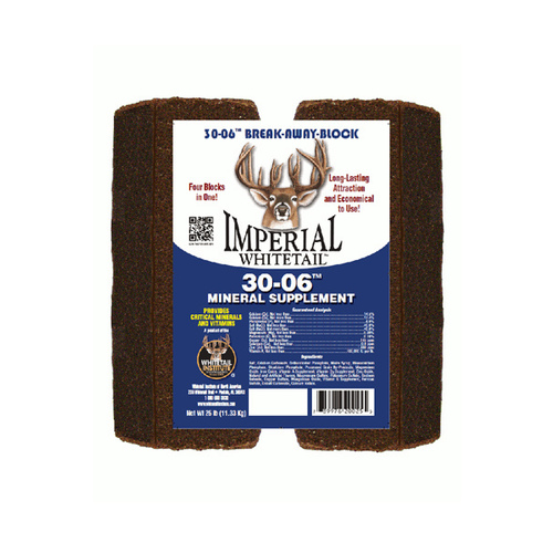 Whitetail Institute MB20 Whitetail 30-06 Mineral Block Supplement for Deer 25-lbs