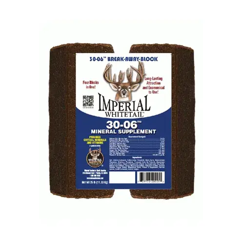 Whitetail Institute MB20 Whitetail 30-06 Mineral Block Supplement for Deer 25-lbs