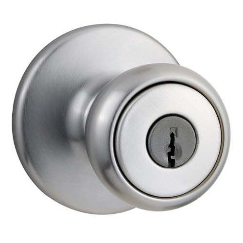 Kwikset 20511443 Door Knob Tylo Keyed Entry - Satin Chrome