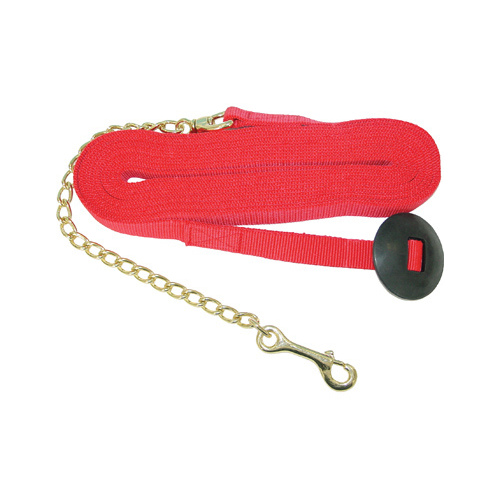 Lami Cell 25' Lunge Line w/ Lead Chain - Red