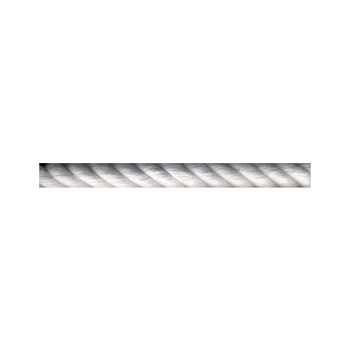 Partrade Trading Corp 248066 Lunge Line Flat Cotton 1" x 30ft Off-White with Nickel-Plated Bolt Snap