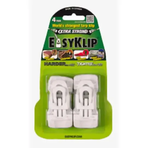 Store Solutions LLC 23300342 Easyklip Midi Tarp Clips White