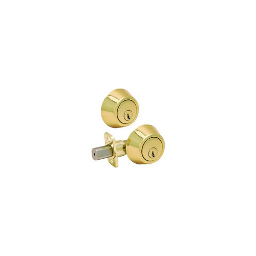 Deadbolt Double Cylinder Bright Brass