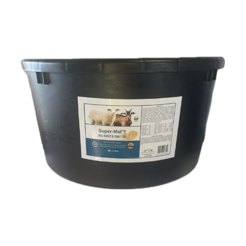 Florida Mineral Salt & Ag Prod 4353 Supermol 16% Sheep & Goat Tub w/ Pre- & Probiotics - 125 lb. Tub