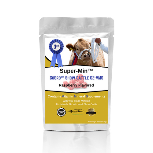 Florida Mineral Salt & Ag Prod 7852 Super-Min GoGro Show Cattle G2-VMS - 8lb. Pouch