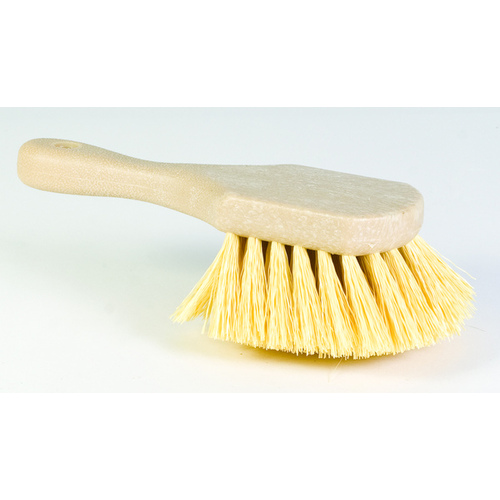 DQB 11648 Utility/Pot Scrub Brush Poly Bristles 2" with 8" Poly Handle