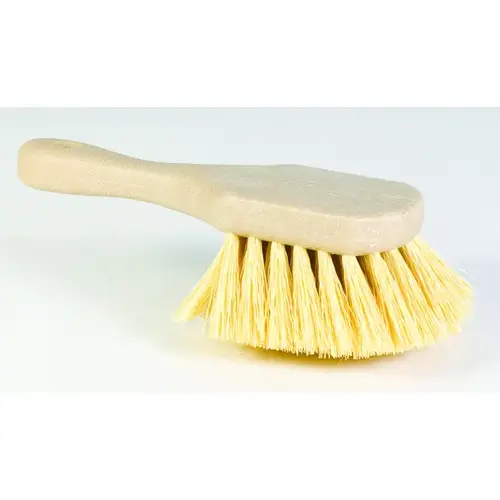 Utility/Pot Scrub Brush Poly Bristles 2" with 8" Poly Handle