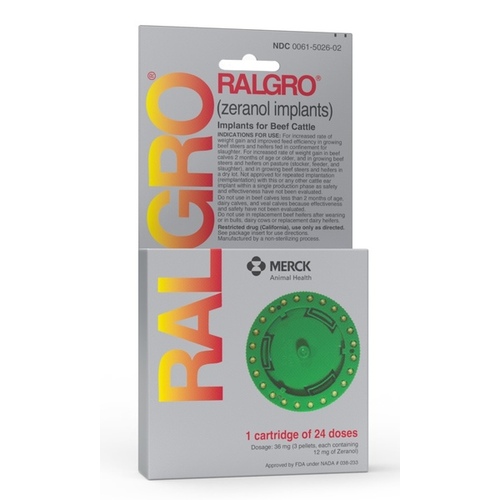 SAFEGUARD 007-1411900 Ralgro Implants 24-Dose Cartridge