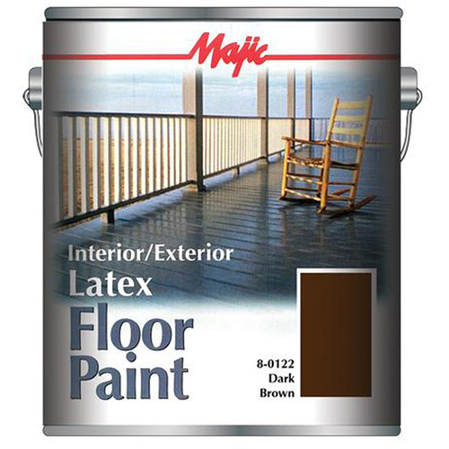 Majic Latex Floor Tile Dark Brown Gallon 8-0122-1