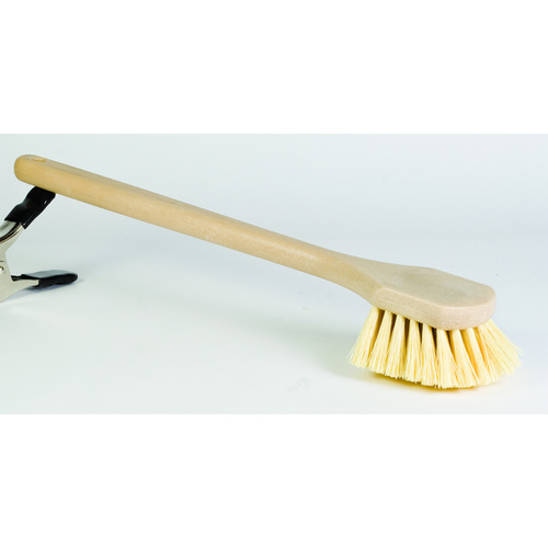 Utility/Pot Scrub Brush Poly Bristles 2" with 20" Poly Handle