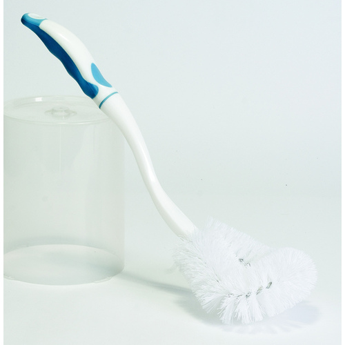 DQB 06090 Toilet Bowl Brush Twisted Wire Head Poly Bristles with 16" Plastic Handle