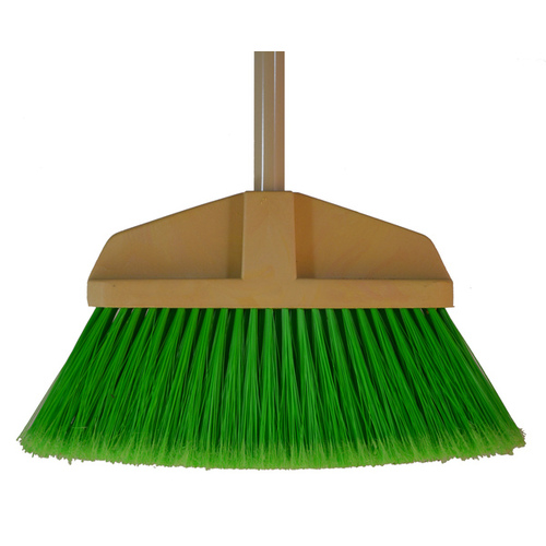 Broom 12" Fine Fiber with Vinyl Coated Steel Handle