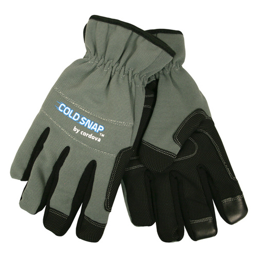 Cordova International Sourcing Co 77301 Cold Snap High Performance All Purpose Touchscreen Fingertips Therma-Cor Lining Gloves - Large Pair