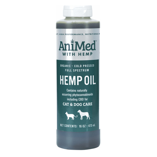 AHC Products Inc - AniMed 053-97003 Pure Hemp Oil for Cats & Dogs 16-oz