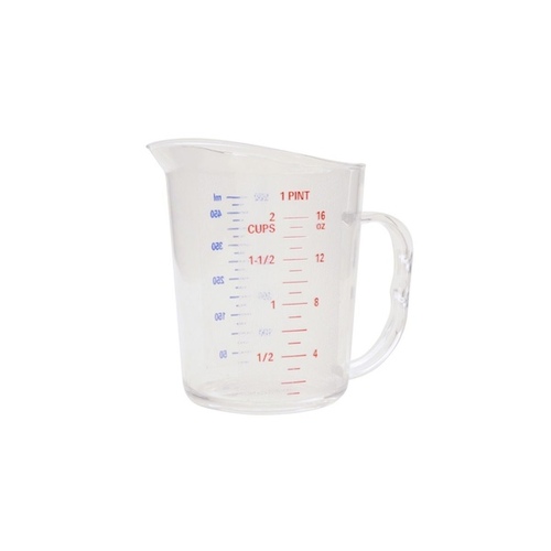 Thunder Group PLMD016CL Cool Grip Measuring Cup 2 Cups (1 pint/ 0.5 liters) Plastic