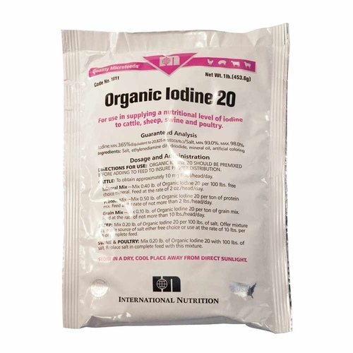 Organic Iodine 20 Grain 1-LB