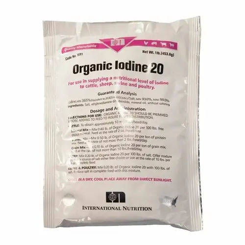 Organic Iodine 20 Grain 1-LB