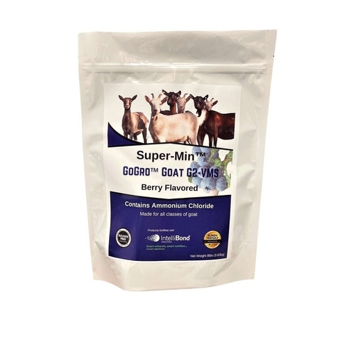 Florida Mineral Salt & Ag Prod 7850 Super-Min GoGro Goat G2-VMS - 8lb Pouch