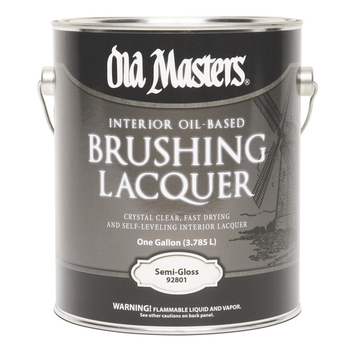 Old Masters 92801 Brushing Lacquer Semi-Gloss 1 Gallon