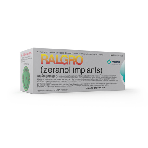 SAFEGUARD 007-1411000 Ralgro Implants - Box of 10 Cartridges