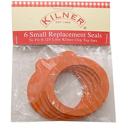 TYPHOON HOMEWARES LLC 0025.500U Glass Storage Jar Rubber Seals 4-Ounce pack of 6