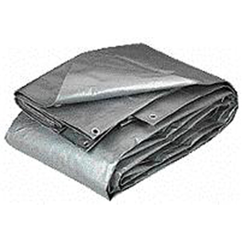 Hygrade 23300214 Tarp Heavy Duty Polyethylene 10-Mil 6ft x 8ft Silver