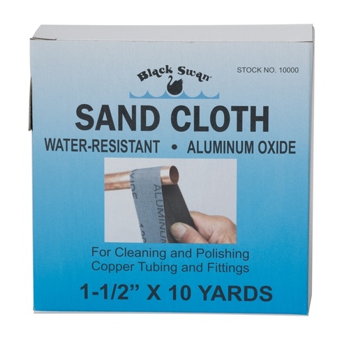 Black Swan Mfg. Co. 36800089 Plumbers Abrasive Sandcloth 1-1/2" x 10 yards