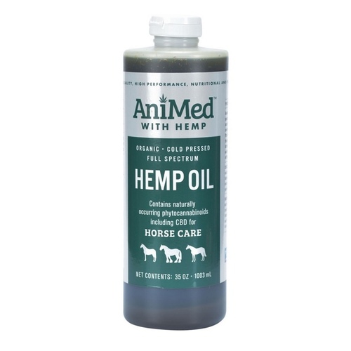 AHC Products Inc - AniMed 053-97004 Pure Hemp Oil for Cats, Dogs, & Equine 35-oz