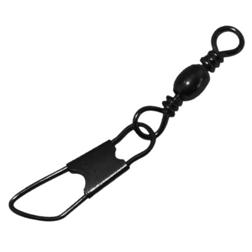 Barrel Swivel with Safety Snap Size-1 Black