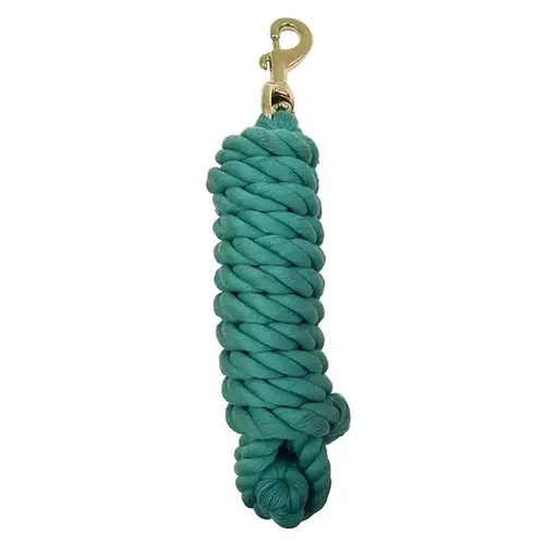 PARATRADE POLY LEAD ROPE BRASS SNAP - HUNTER GREEN