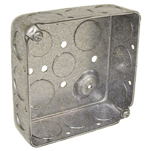 Switch Box Steel 4" Square 1-1/2" Deep