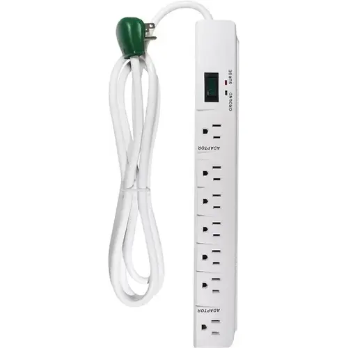 GoGreen Power GG-17636 Surge Protector 7-Outlet 300-Joules - White