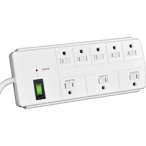 GoGreen Power GG-18316WH Surge Protector 8-Outlet 750-Joules - White