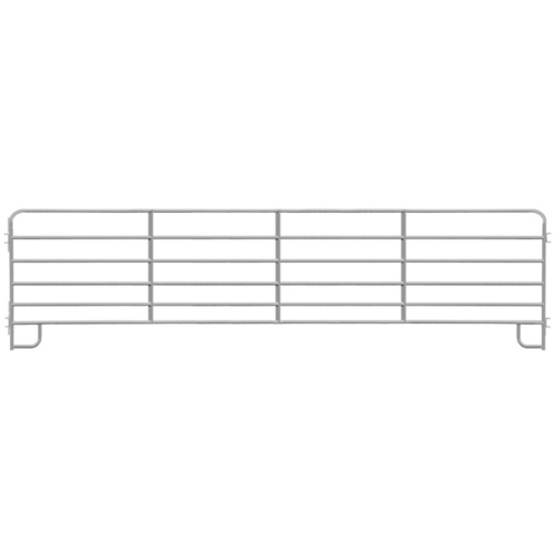 Alligator Brand 6 Bar Heavy-Duty Galvanized Round Corner 16 ft. Corral Panel