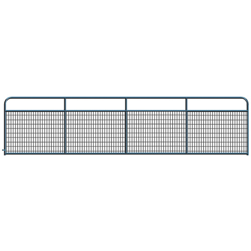 Gate Wired (2x4) Round Corner 18ft - Galvanized Black