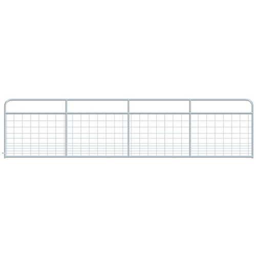 Alligator Brand 14230336 Mesh Gate Hog Round Corner 18ft - Galvanized